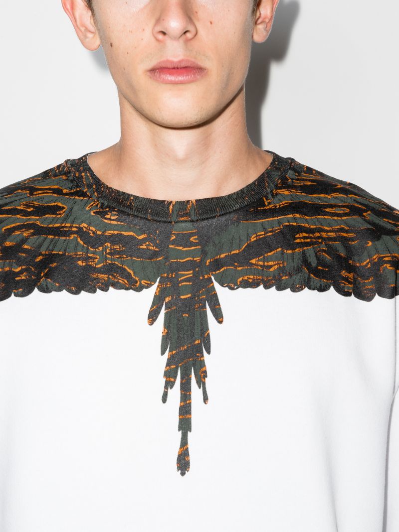 Wings Print Long Sleeve Sweater