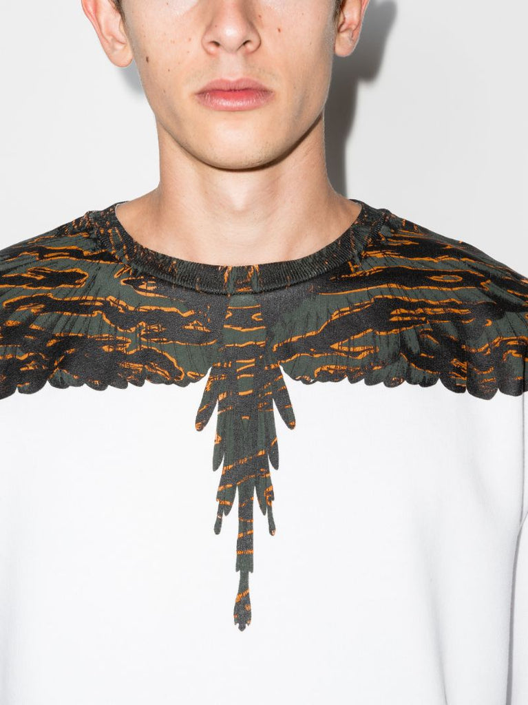 Wings Print Long Sleeve Sweater