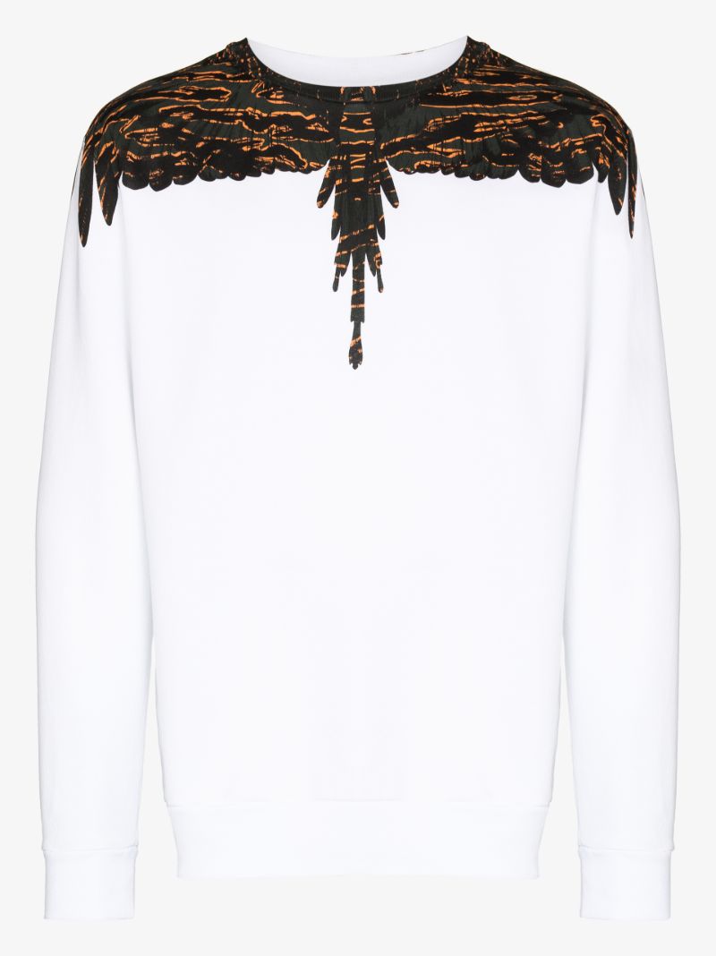 Wings Print Long Sleeve Sweater