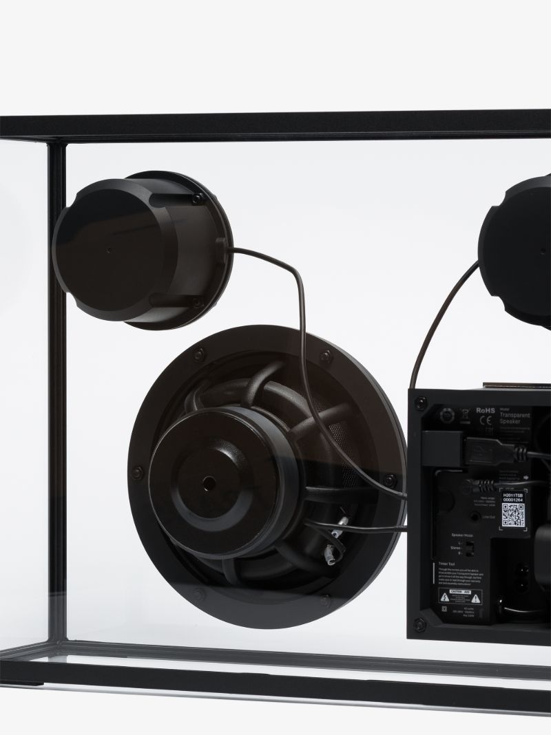 Black Large Transparent Speaker