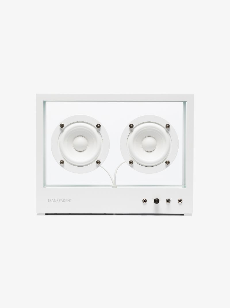 White Small Transparent Speaker