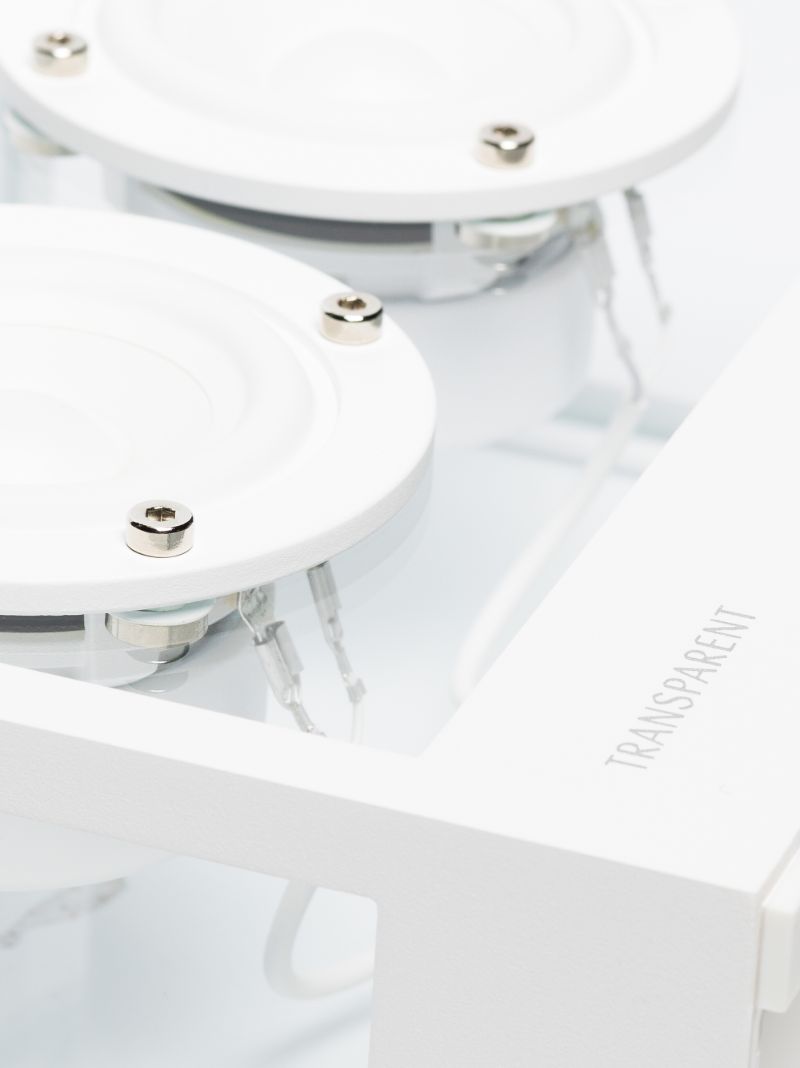 White Small Transparent Speaker