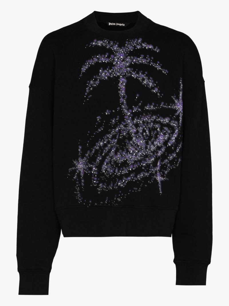 Galaxy Print Crew Neck Sweatshirt