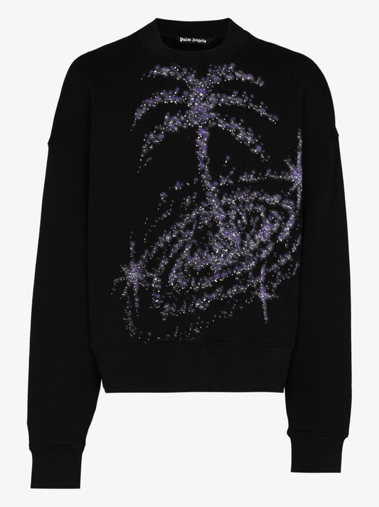 Galaxy Print Crew Neck Sweatshirt