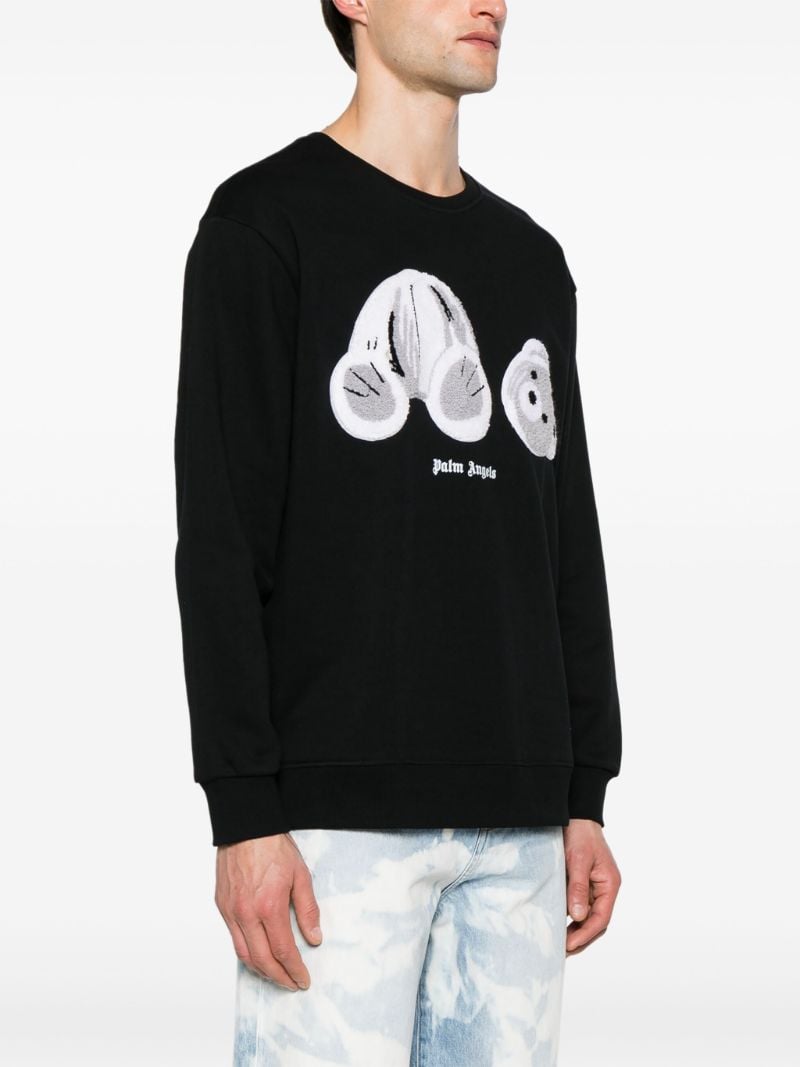 Sprayed Bear Cotton Sweatshirt