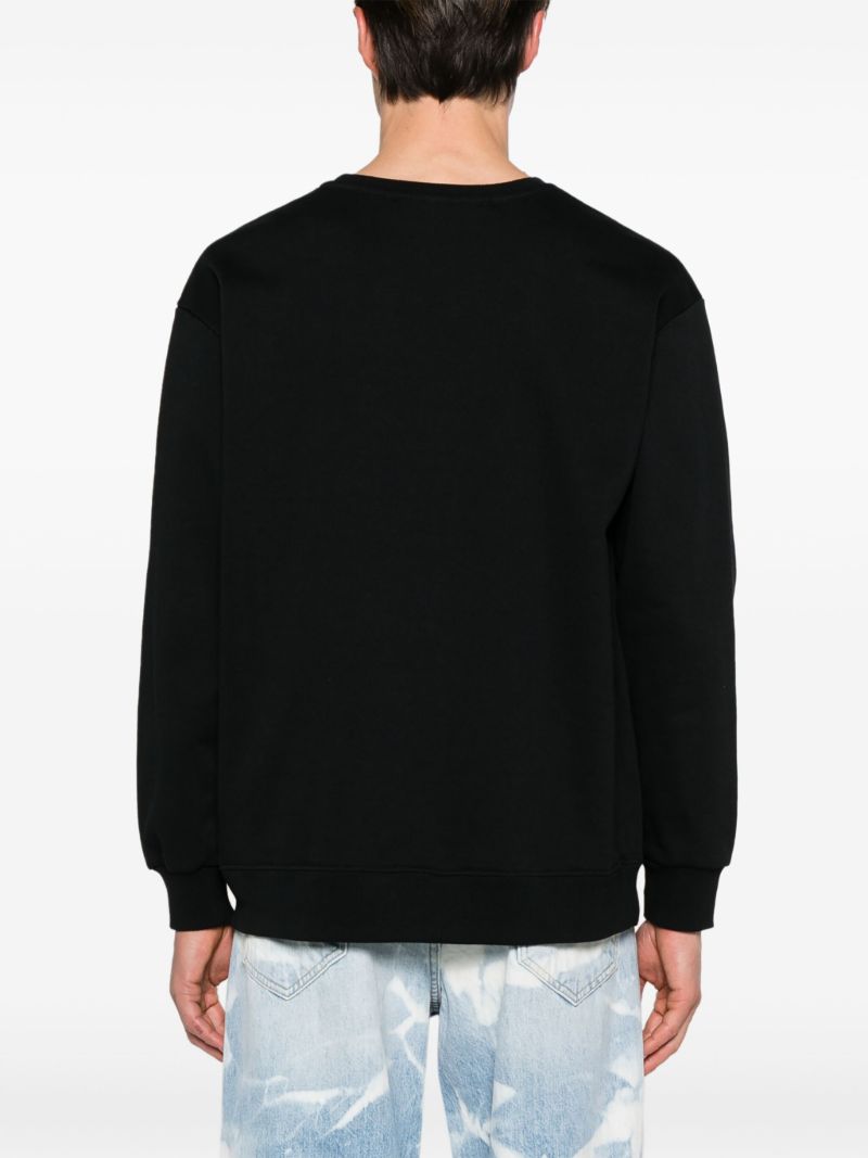 Sprayed Bear Cotton Sweatshirt