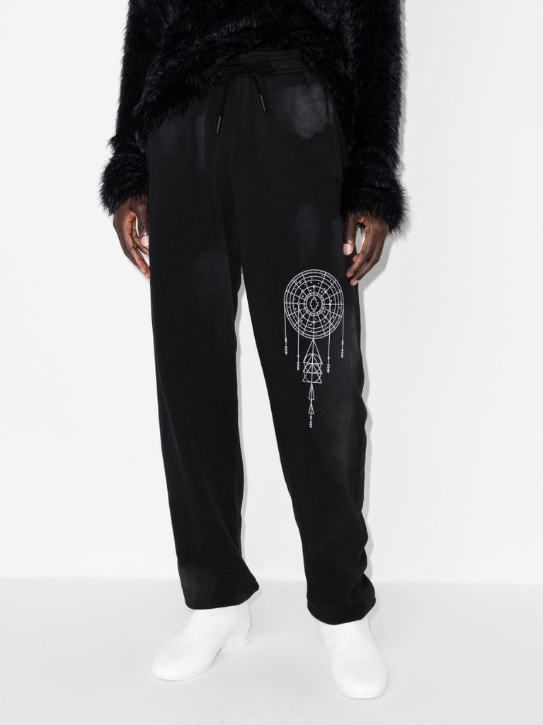 Dreamcatcher Print Cotton Sweatpants