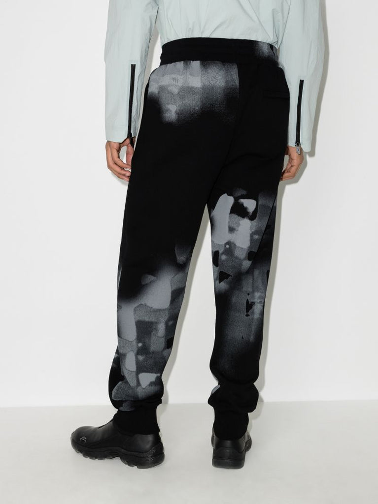 Brush Stroke Print Track Pants