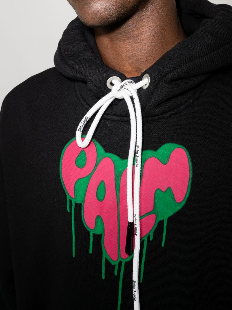 Spray Heart Logo Cotton Hoodie
