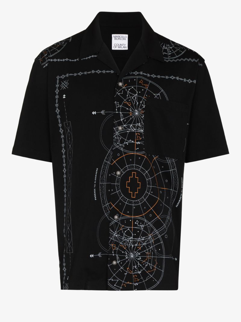 Astral Print Bowling Shirt