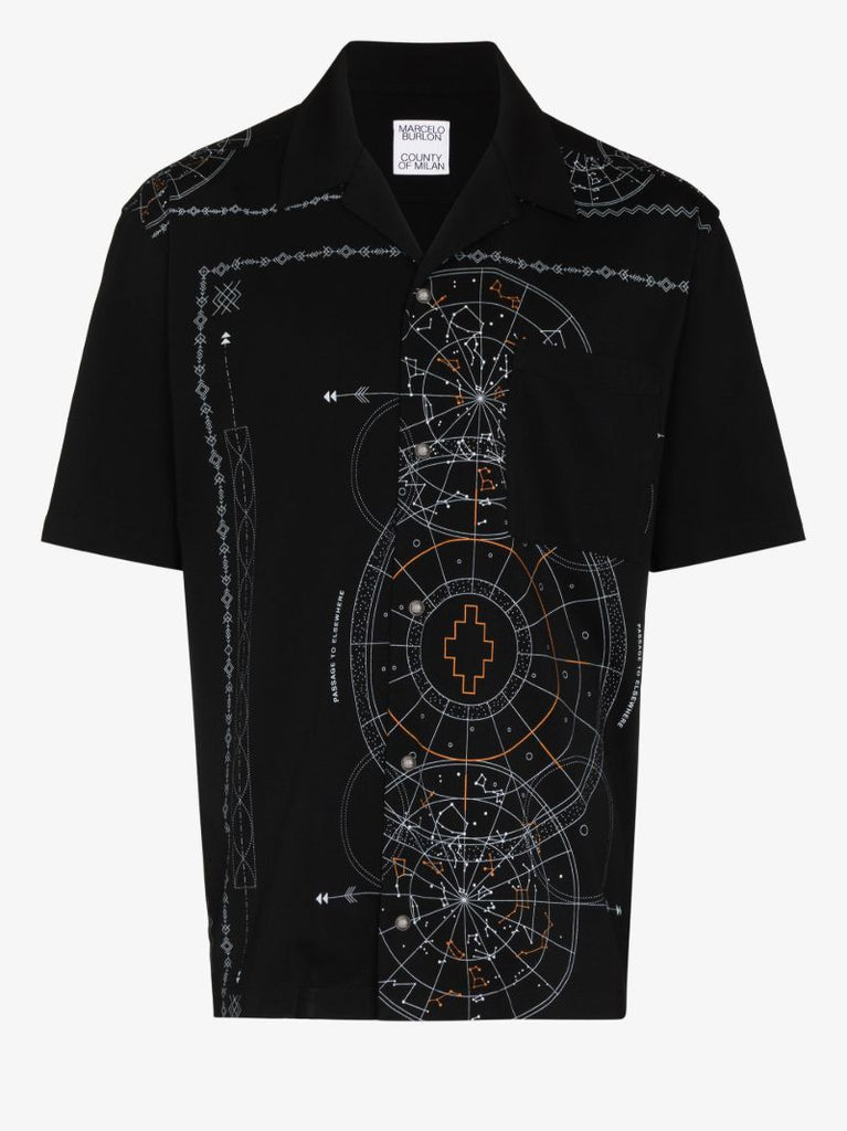 Astral Print Bowling Shirt