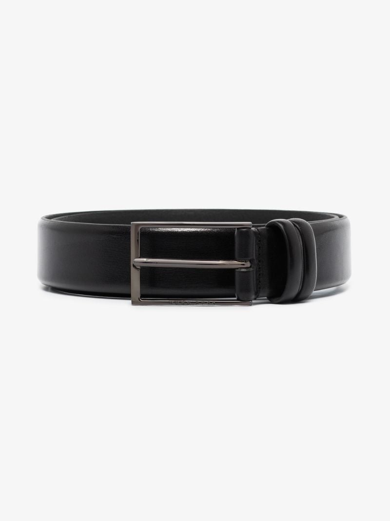 Black Carmello Leather Belt