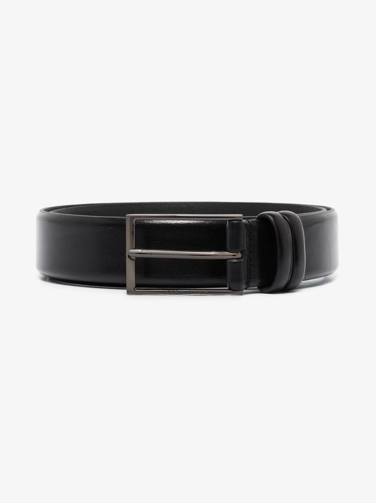 Black Carmello Leather Belt