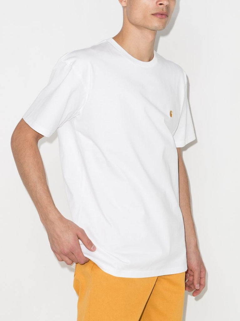 Chase Logo Embroidered Cotton T-shirt