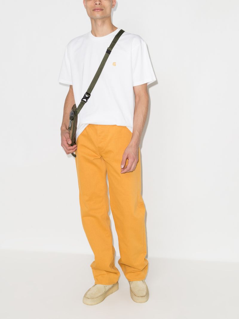 Chase Logo Embroidered Cotton T-shirt