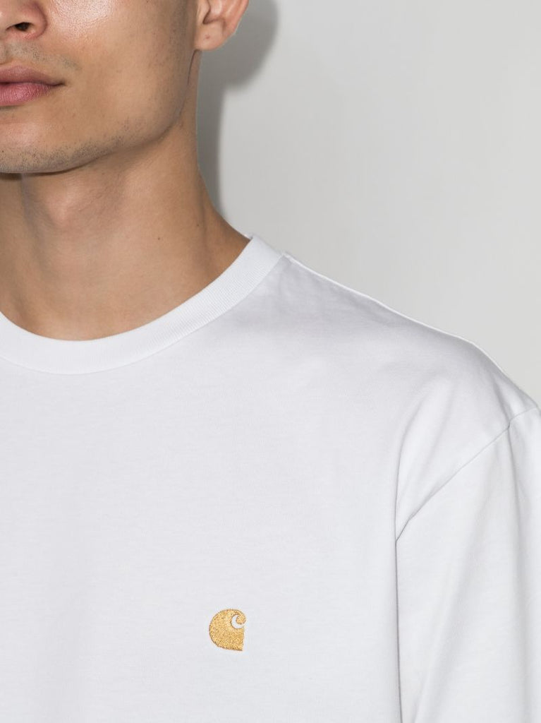 Chase Logo Embroidered Cotton T-shirt