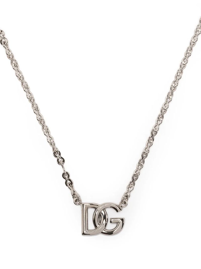 Logo-plaque Chain Necklace