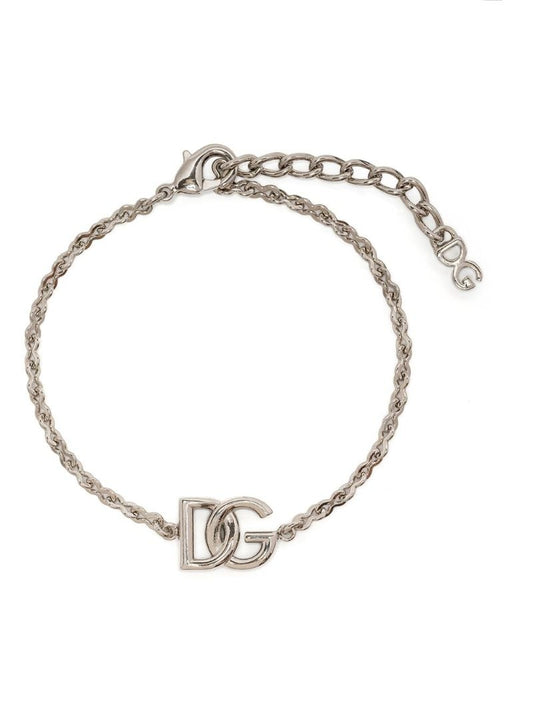 Silver-tone Logo Chain Bracelet