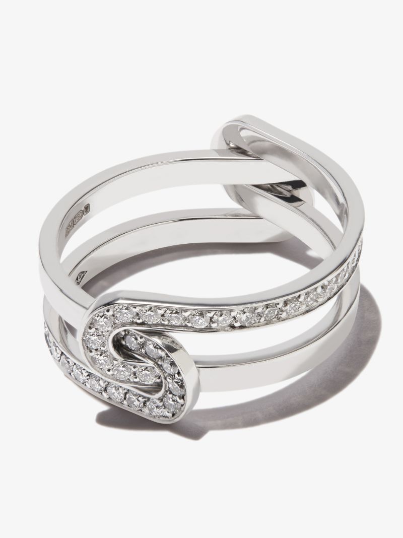 18k White Gold Ã_x0083_â_x0080_°treintes Diamond Ring