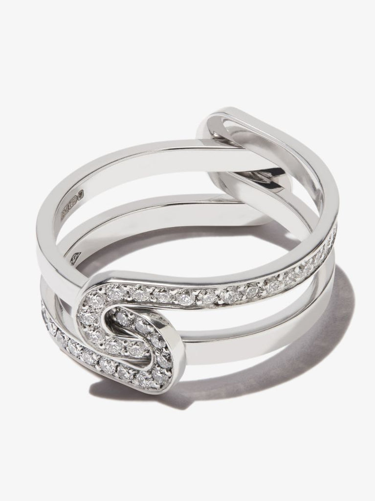 18k White Gold Ã_x0083_â_x0080_°treintes Diamond Ring