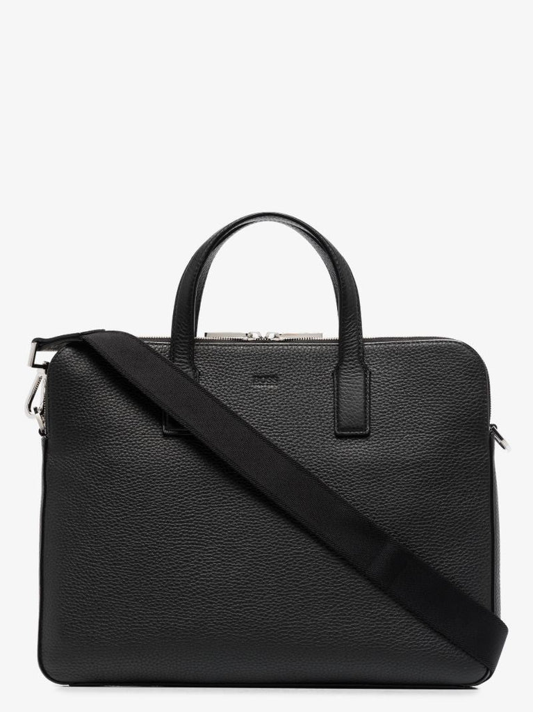 Black Crosstown Leather Briefcase