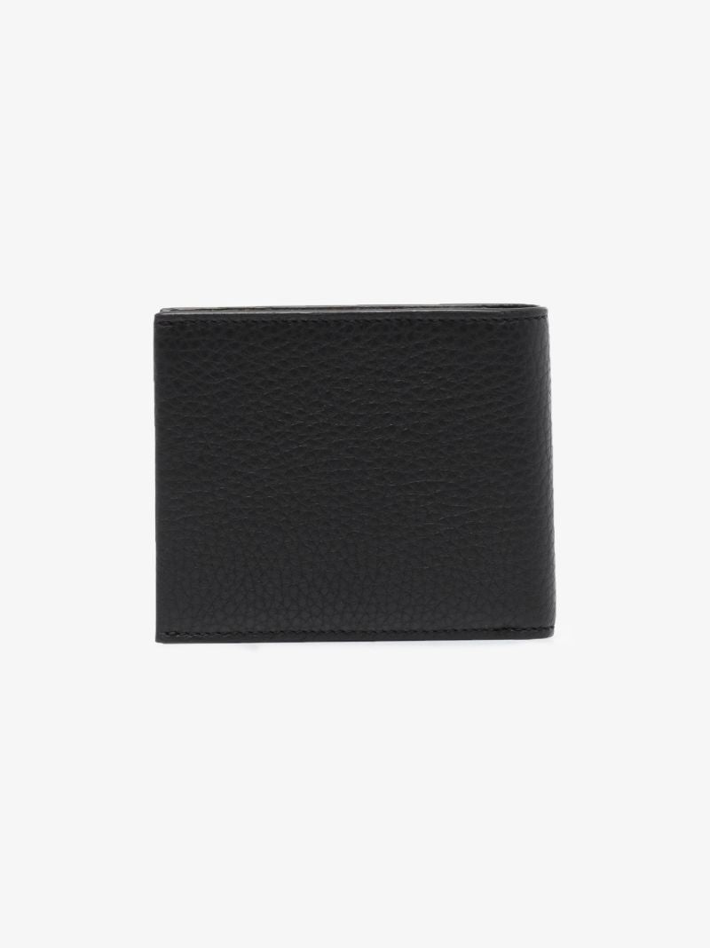Black Crosstown Grained Leather Coin Purse