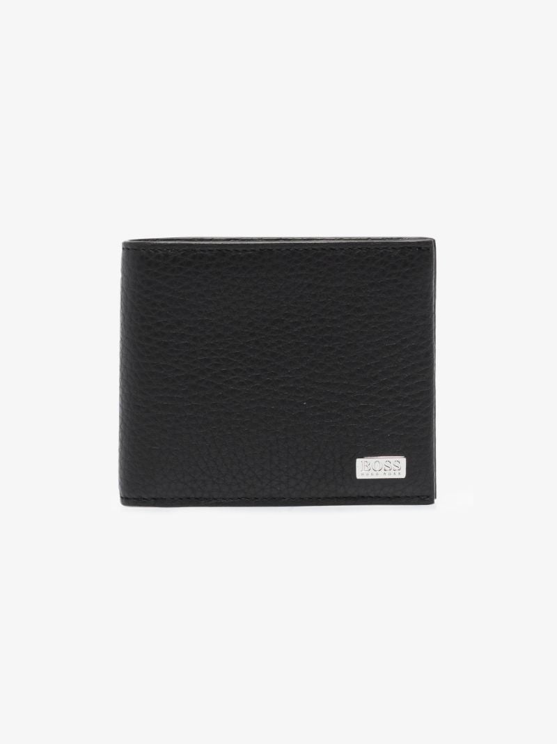 Black Crosstown Grained Leather Coin Purse