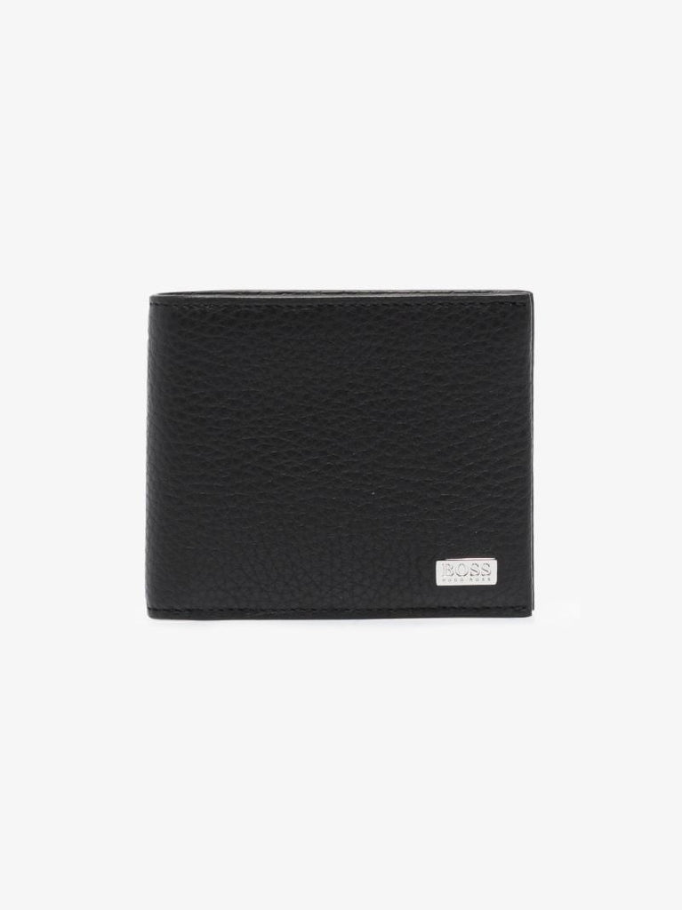 Black Crosstown Grained Leather Coin Purse