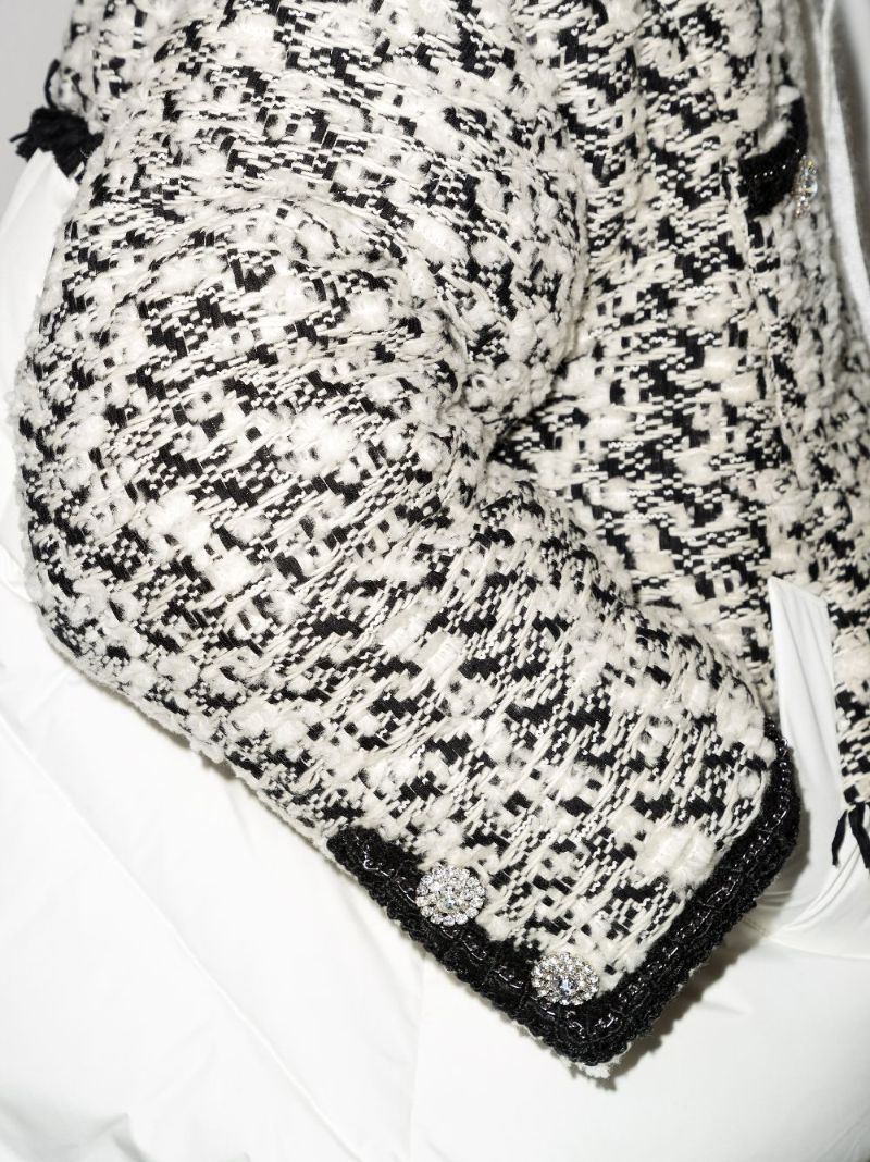 Khris Tweed Puffer Jacket
