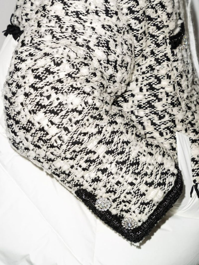 Khris Tweed Puffer Jacket