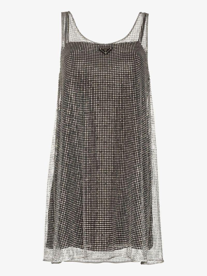 Sleeveless Logo Mini Dress