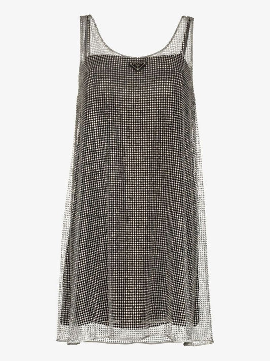 Sleeveless Logo Mini Dress