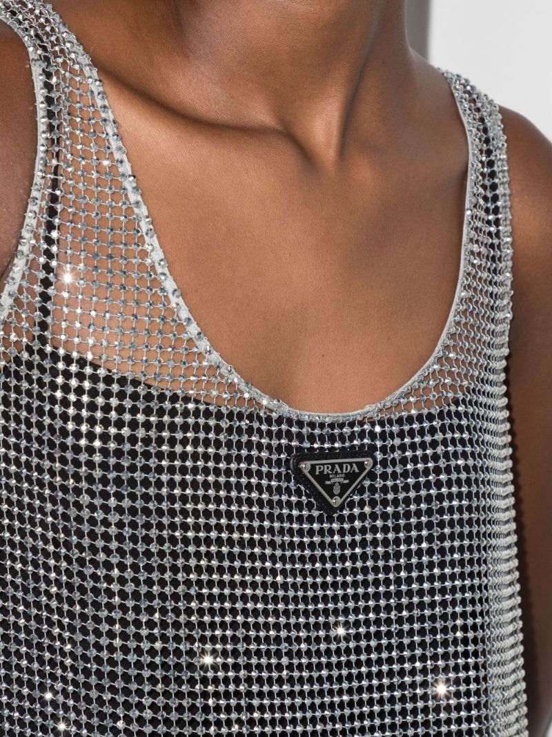 Sleeveless Logo Mini Dress