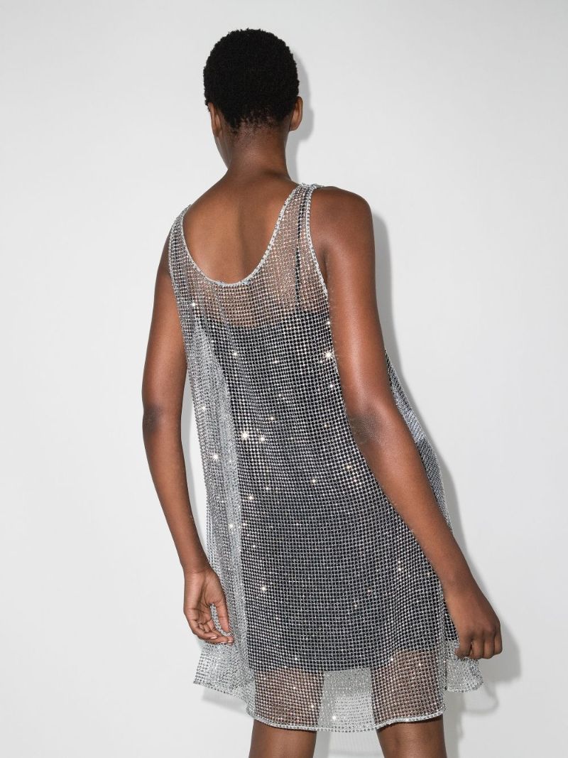 Sleeveless Logo Mini Dress