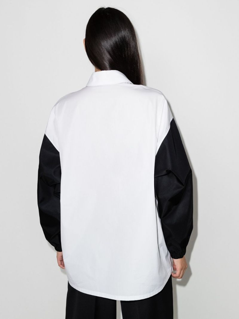Re-nylon Contrast Sleeve Shirt