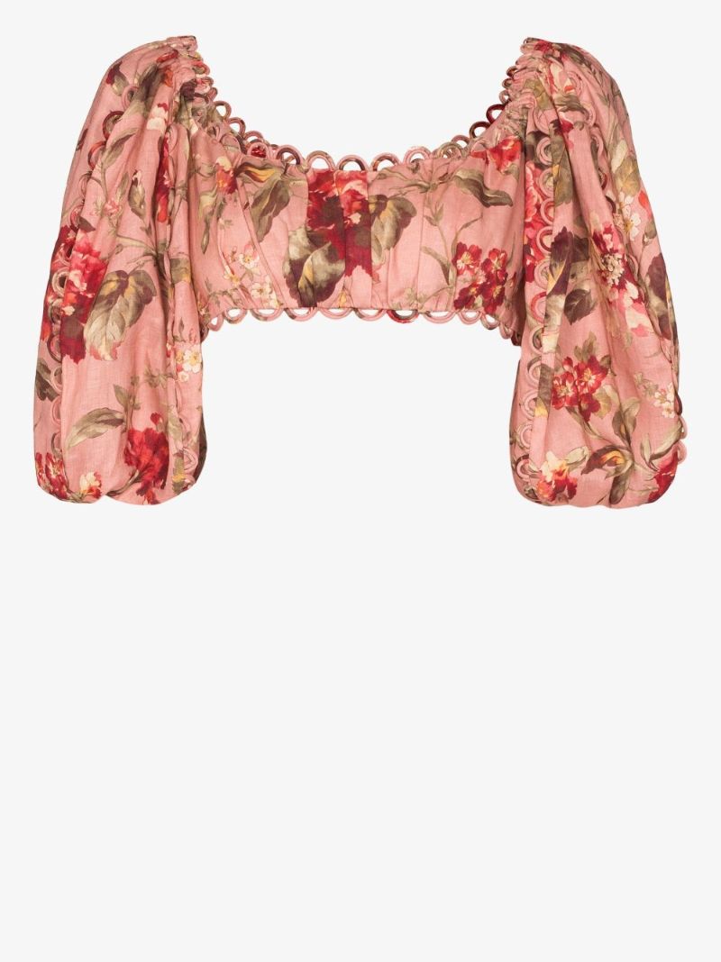 Cassia Floral Print Crop Top