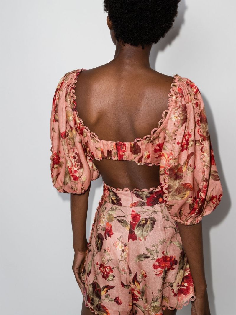 Cassia Floral Print Crop Top