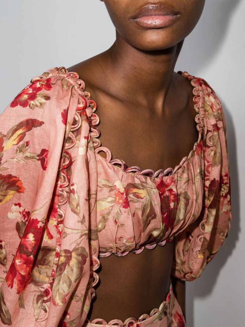 Cassia Floral Print Crop Top