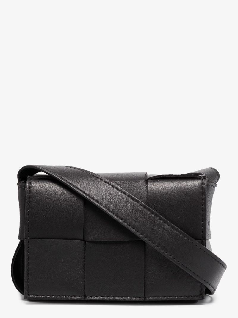 Black Candy Cassette Leather Cross Body Bag