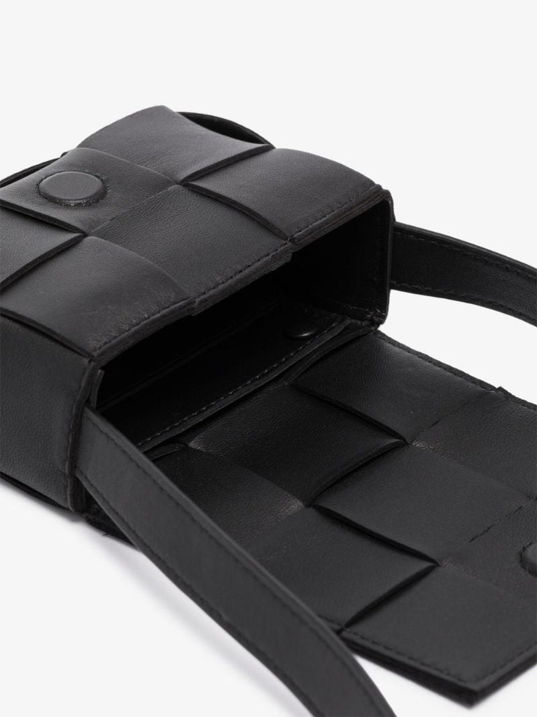 Black Candy Cassette Leather Cross Body Bag