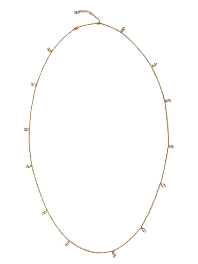 Gold-tone Vlogo Signature Chain Necklace