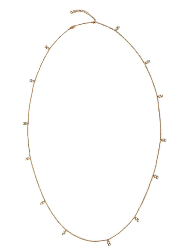 Gold-tone Vlogo Signature Chain Necklace