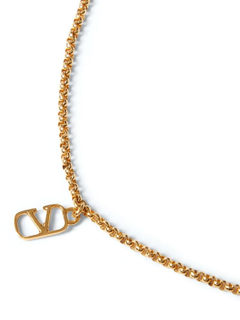 Gold-tone Vlogo Signature Chain Necklace