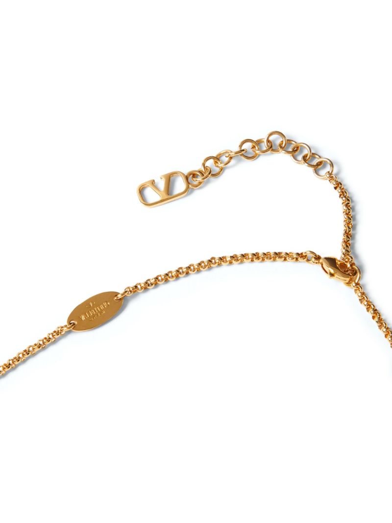 Gold-tone Vlogo Signature Chain Necklace