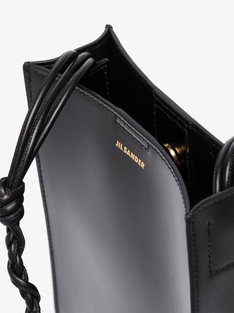 Black Tangle Small Leather Cross Body Bag