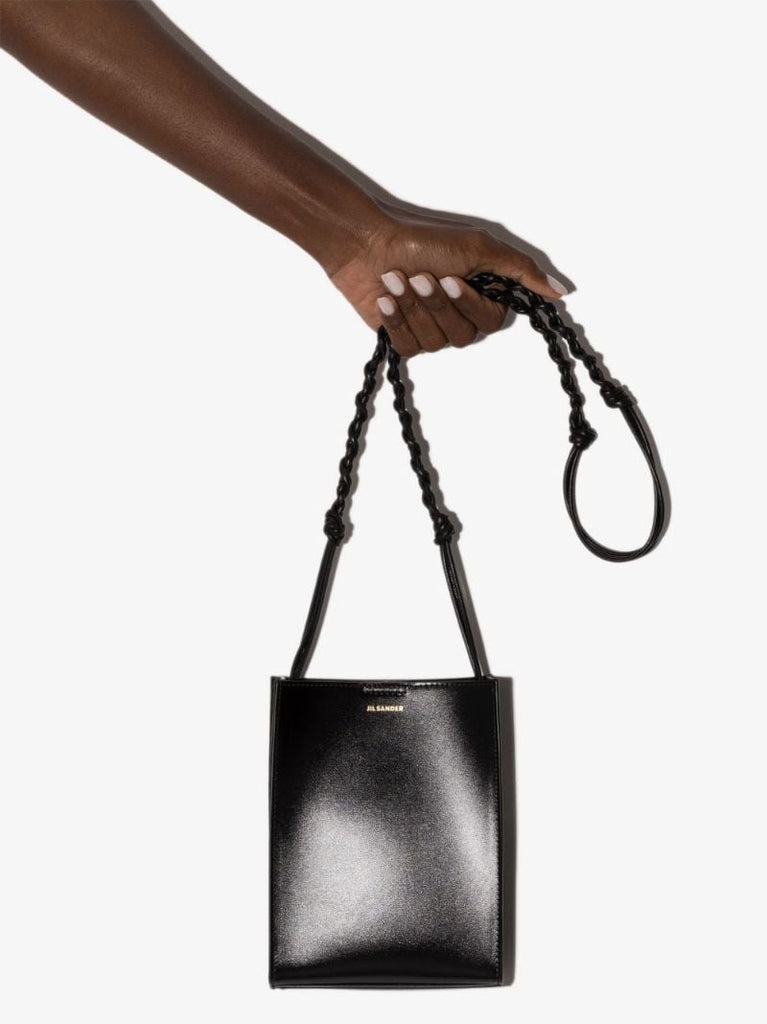 Black Tangle Small Leather Cross Body Bag