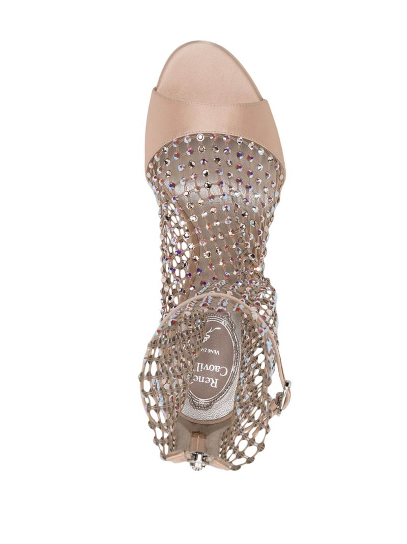 Neutral Galaxia 105 Crystal Embellished Sandals