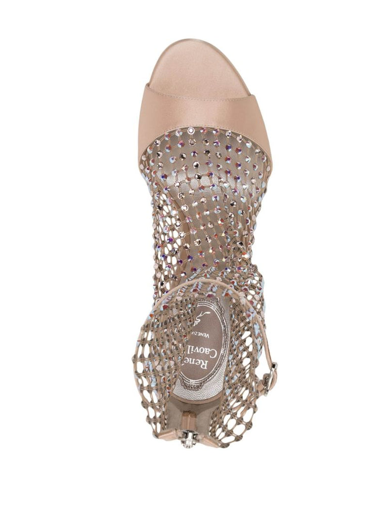 Neutral Galaxia 105 Crystal Embellished Sandals