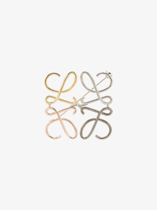 Gold and Silver Tone Anagram Brooch