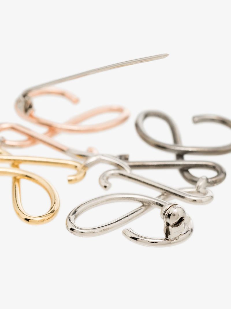 Gold and Silver Tone Anagram Brooch